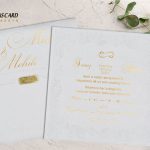 کارت عروسی اروپایی طلاکوب