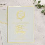 کارت عروسی اروپایی زیره طلایی